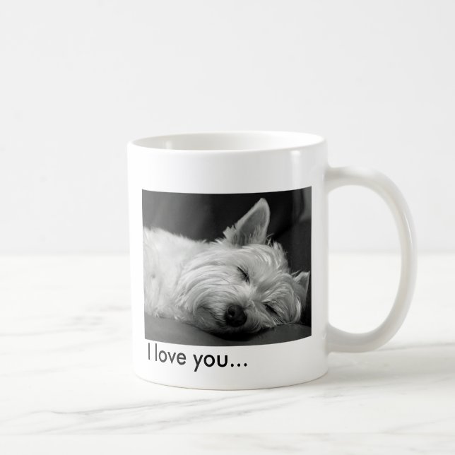 Caneca bonito do cão de Westie (montanhas (Direita)