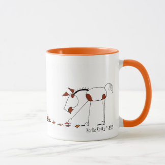Caneca bonito do cavalo do Outono
