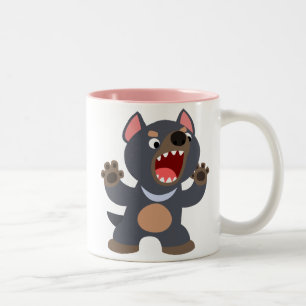 Caneca bonito do diabo tasmaniano dos desenhos
