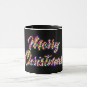 Caneca bonito do Natal das luzes