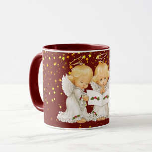 Caneca bonito dos anjos de Caroling