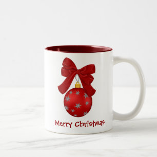 Caneca bonito dos enfeites de natal