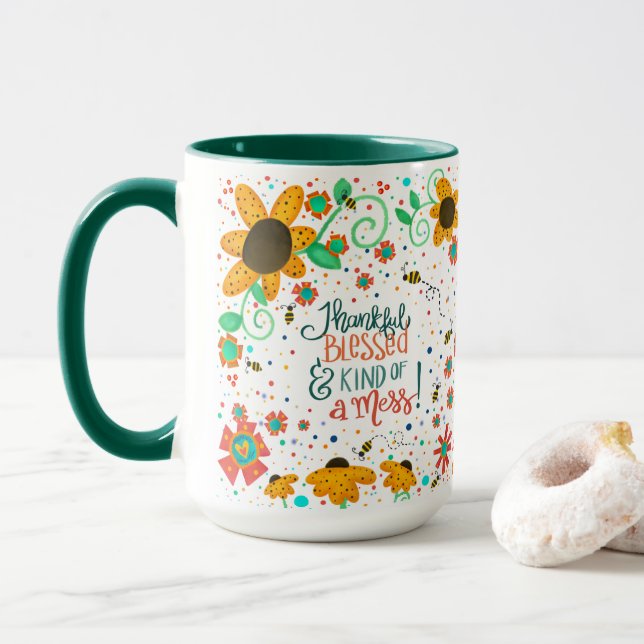 Caneca Bonito e engraçado agradecimento por ter abençoado (Com Donut)
