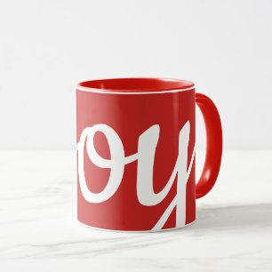 Caneca bonito inscrição JOY