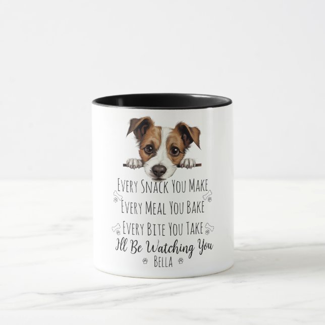 Caneca Bonito Jack Russell Cachorro Engraçado Personaliza (Centro)