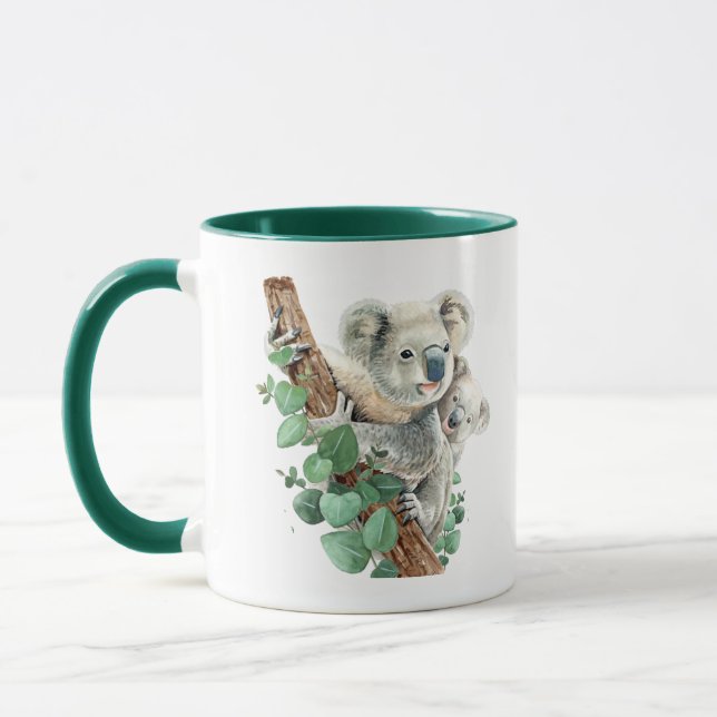 Caneca Bonito Koala Bear Arte Animal Australiana (Esquerda)