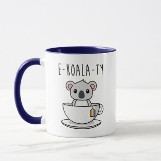 Caneca Bonito Koala LGBTQ Arco-Íris Orgulho Igualdade
