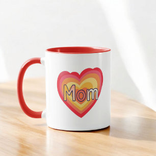 Caneca Bonito presente colorido para a mãe Dia das Mães