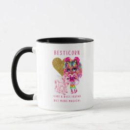 Caneca Bonito presente para meninas, magia Unicórnio rosa