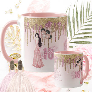 Caneca Bonito Sweet16 ROSEGOLD DRIPPING BUNETTE