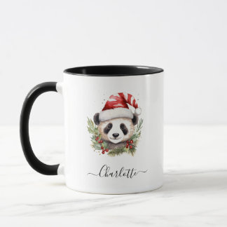 Caneca Bons Papais noeis de Urso Panda Feliz Natal