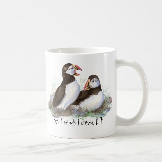 Caneca Bons Puffins, Melhores Amigos Para Sempre, BFF, Av (Direita)