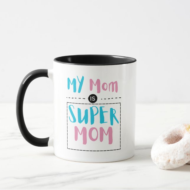 Caneca Bonus Mom Giftful Modern Typography (Com Donut)