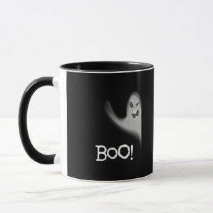 Caneca Boo Engraçado Escondendo Peekabo Assustador Hallow