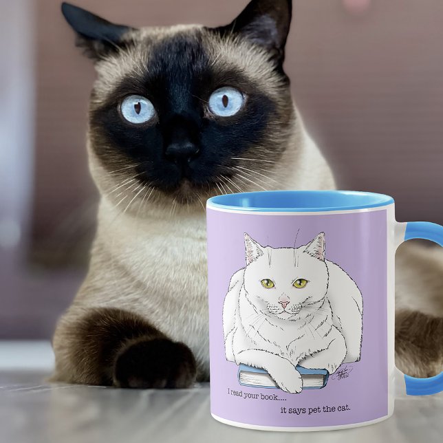 Caneca Book Cat (Criador carregado)