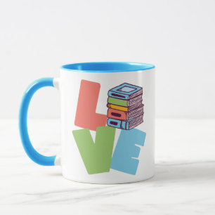 Caneca Book Love Mug