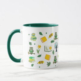 Caneca Book Lover Spring Design 11oz Coffee Mug
