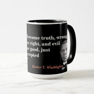 Caneca Booker T. Citação em Washington Sobre Verdade, C