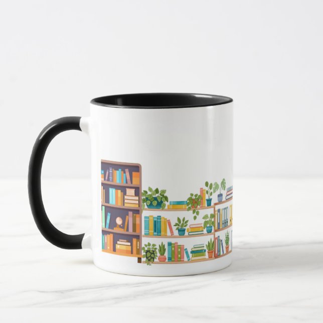 Caneca Books and Shelves - for a Principal (Esquerda)