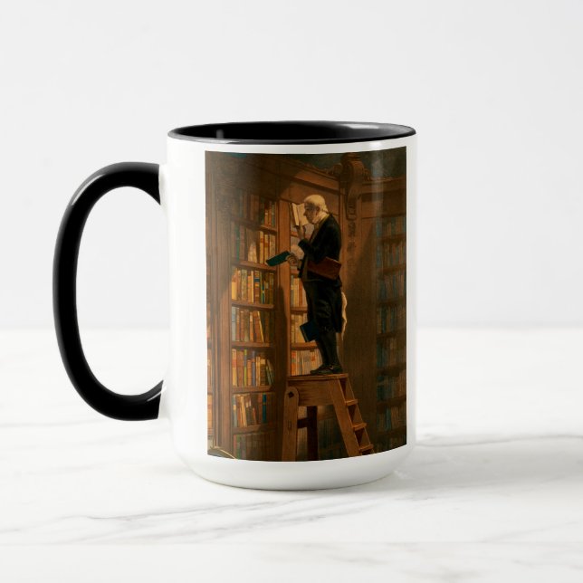 Caneca Bookworm, 1861 por Carl Spitzweg (Esquerda)
