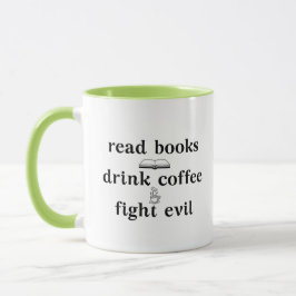 Caneca Bookworms Leia Livros Beba Café Mau