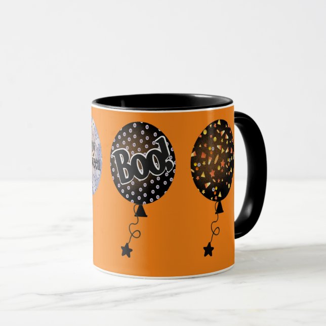 Caneca BOOloons de Halloween (Frente Esquerda)