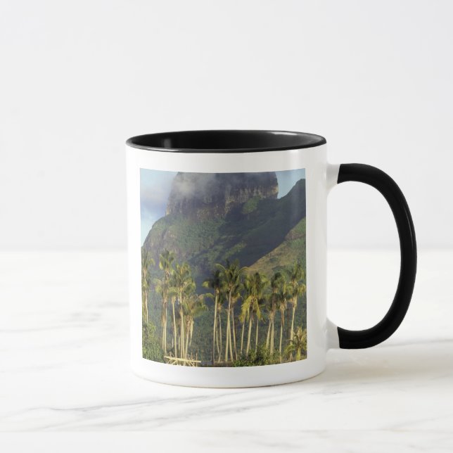 Caneca Bora Bora, cena da Polinésia Francesa e (Direita)