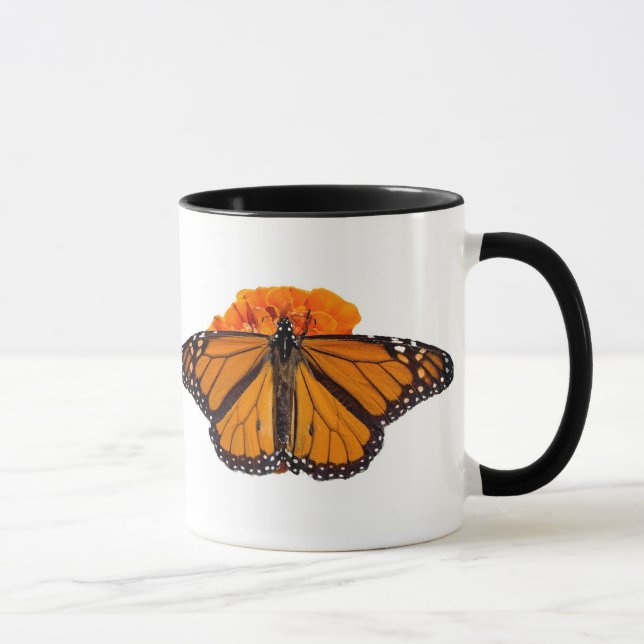 Caneca Borboleta bonita grande (Direita)