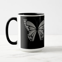 Caneca Borboleta Cinza