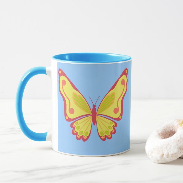 Caneca Borboleta diurna (Com Donut)