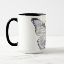 Borboleta Floral Elegante Letra B - Monograma Artí