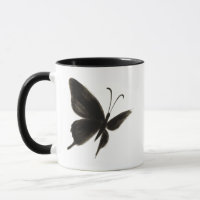Borboleta Preta - Design de asa elegante