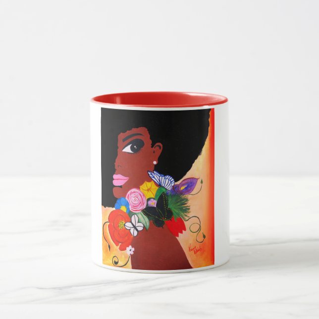 Caneca Borboleta Preta - Mug (Centro)