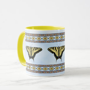 Caneca Borboleta Rabo de Andorinha Amarela do Sudoeste Cé