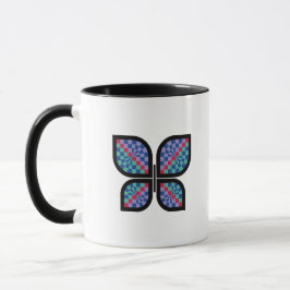 Caneca Borboleta Radiância Mosaico