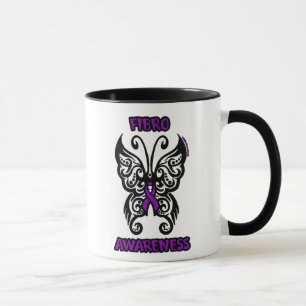 Caneca Borboleta/Tribal...Fibro