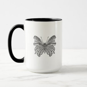 Caneca Borboleta tropical inspirada