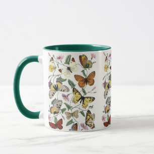 Caneca Borboleta Vintage e Mug Gigante de Café Mama