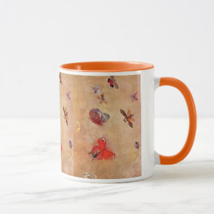 Caneca Borboletas 1913 Blossomas do Primavera do Odilon R