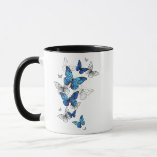 Caneca Borboletas Azuis Morpho