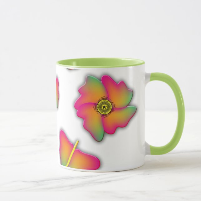 Caneca Borboletas e flores (Direita)