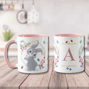 Caneca Borboletas Flores De Coelho Consideradas Monograma