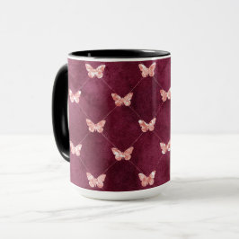 Caneca Borboletas Rosa Turvas