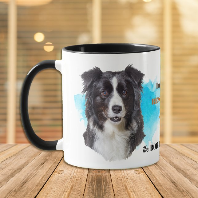 Caneca Borda Collie Dog Amigo Leal (Criador carregado)