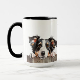 Caneca Borda Collie Dog Mug