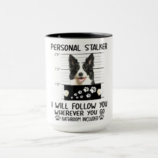 Caneca Borda Collie Puppy Eu vou segui-lo
