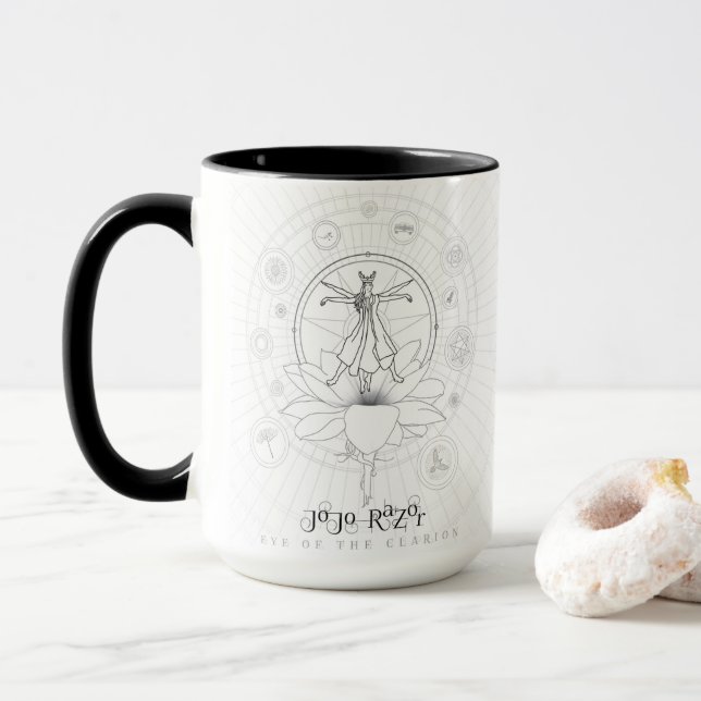 Caneca Borda Preta Alça  |  Olho do Clarion (Com Donut)