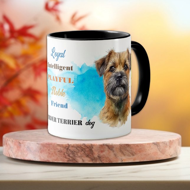 Caneca Borda Terrier Dog Amigo Leal (Criador carregado)