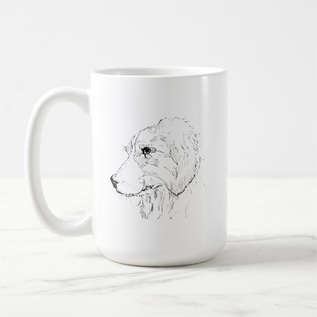 Caneca Border Collie – Caneca de Café com Cachorro (Esquerda)