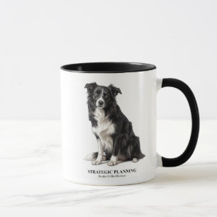 Caneca Border Collie de Planejamento Estratégico